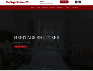 heritageshutters.com screenshot