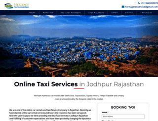 heritagetaxiserviceinjodhpur.com screenshot