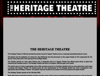 heritagetheatre.co.za screenshot