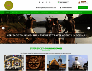 heritagetoursorissa.com screenshot