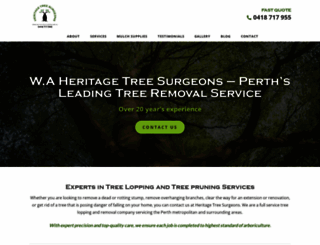 heritagetreesurgeons.com.au screenshot