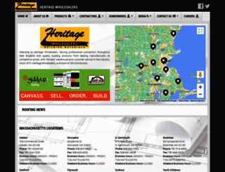heritagewholesalers.com screenshot