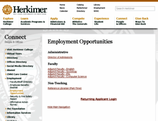 herkimer.interviewexchange.com screenshot