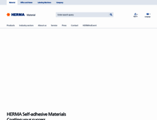 herma-material.com screenshot