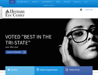 hermaneyecenter.com screenshot