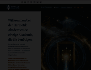 hermetik-akademie.org screenshot