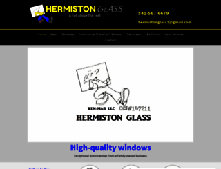 hermistonglass.com screenshot