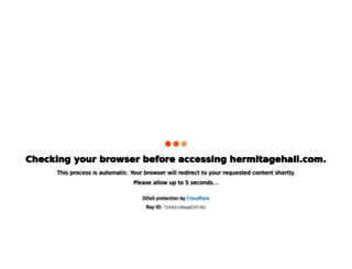 hermitagehall.com screenshot