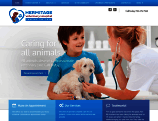 hermitagevet.com screenshot