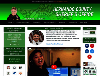 hernandosheriff.org screenshot