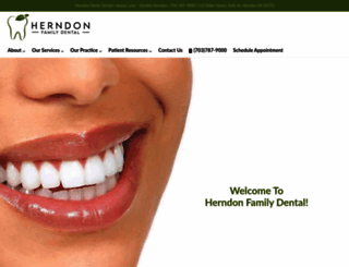 herndonfamilydental.com screenshot