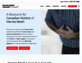 herniameshlawsuit.ca screenshot