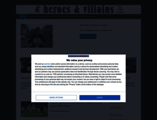 heroesandvillains.info screenshot