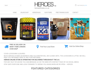 heroesfitness.co.uk screenshot