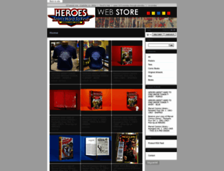 heroesonline.bigcartel.com screenshot