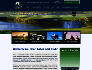 heronlakesgolf.com screenshot
