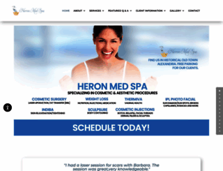 heronmedspa.com screenshot