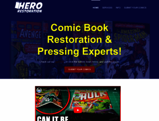 herorestorationcomics.com screenshot