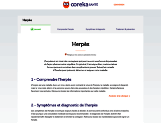 herpes.comprendrechoisir.com screenshot