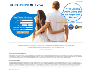 herpespeoplemeet.com screenshot
