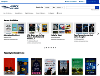 herrickdl.bibliocommons.com screenshot