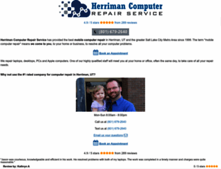 herrimancomputerrepair.com screenshot