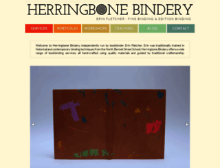 herringbonebindery.com screenshot