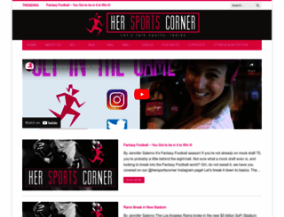 hersportscorner.com screenshot