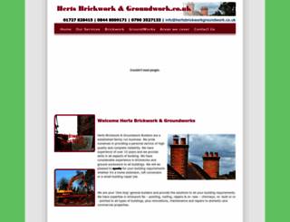 hertsbrickworkgroundwork.co.uk screenshot