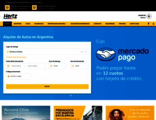 hertz.com.ar screenshot