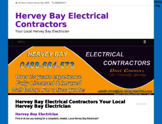 herveybayelectrical.com screenshot