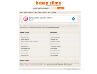 hesapsilme.com screenshot