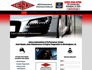 hescoautomotive.com screenshot