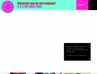 hetweekendvandewetenschap.nl screenshot