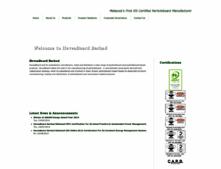 heveaboard.com.my screenshot