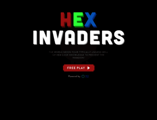hexinvaders.com screenshot