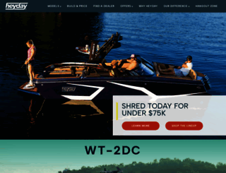 heydaywakeboats.com screenshot
