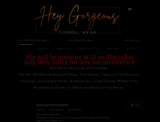 heygorgeousformalwear.com screenshot