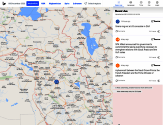 hezbollah.liveuamap.com screenshot