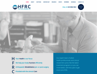 hfrc.com.au screenshot