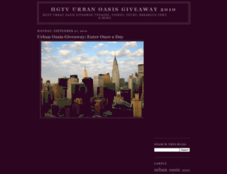 hgtv-urban-oasis-giveaway.blogspot.com screenshot