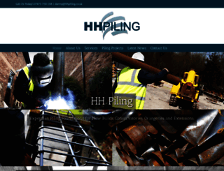 hhpiling.co.uk screenshot