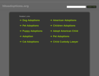 hhsadoptions.org screenshot