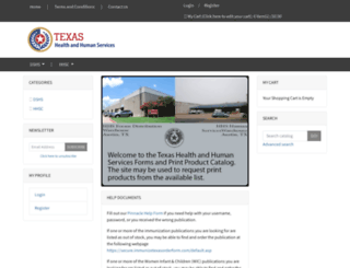 hhsc.pinnaclecart.com screenshot