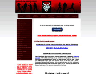 hhsreddevils.com screenshot