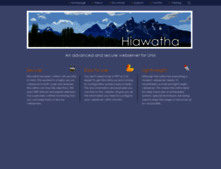 hiawatha-webserver.org screenshot