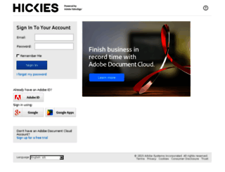 hickies.echosign.com screenshot