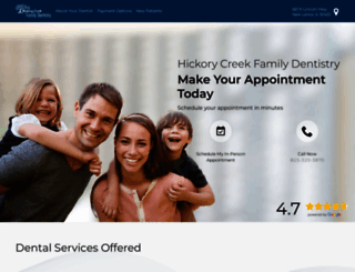 hickorycreekfamilydentistry.com screenshot