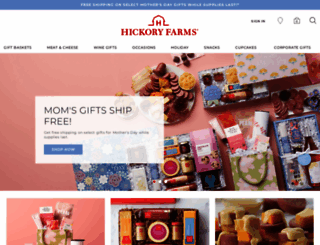 hickoryfarms.com screenshot