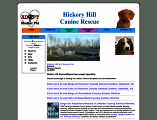 hickoryhillcaninerescue.com screenshot